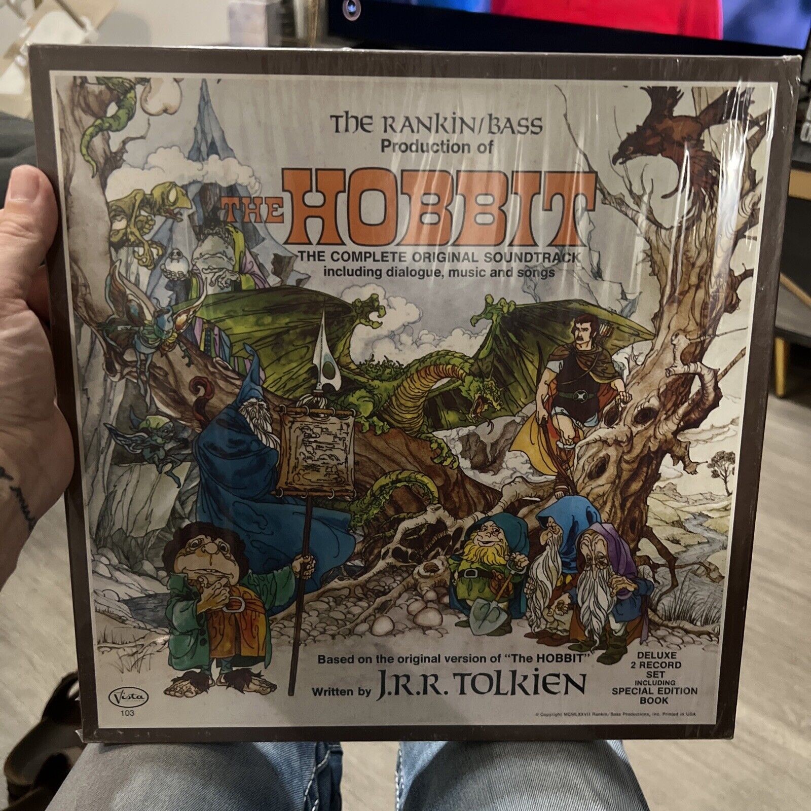 The Hobbit Soundtrack 2LP vinyl Rankin/Bass 1977 Book - Special Edition SEALED