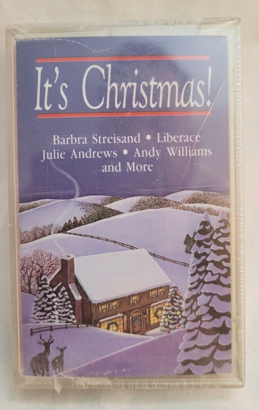It\'s Christmas Cassette Tape Streisand Liberace Julie Andrews Andy Williams NEW