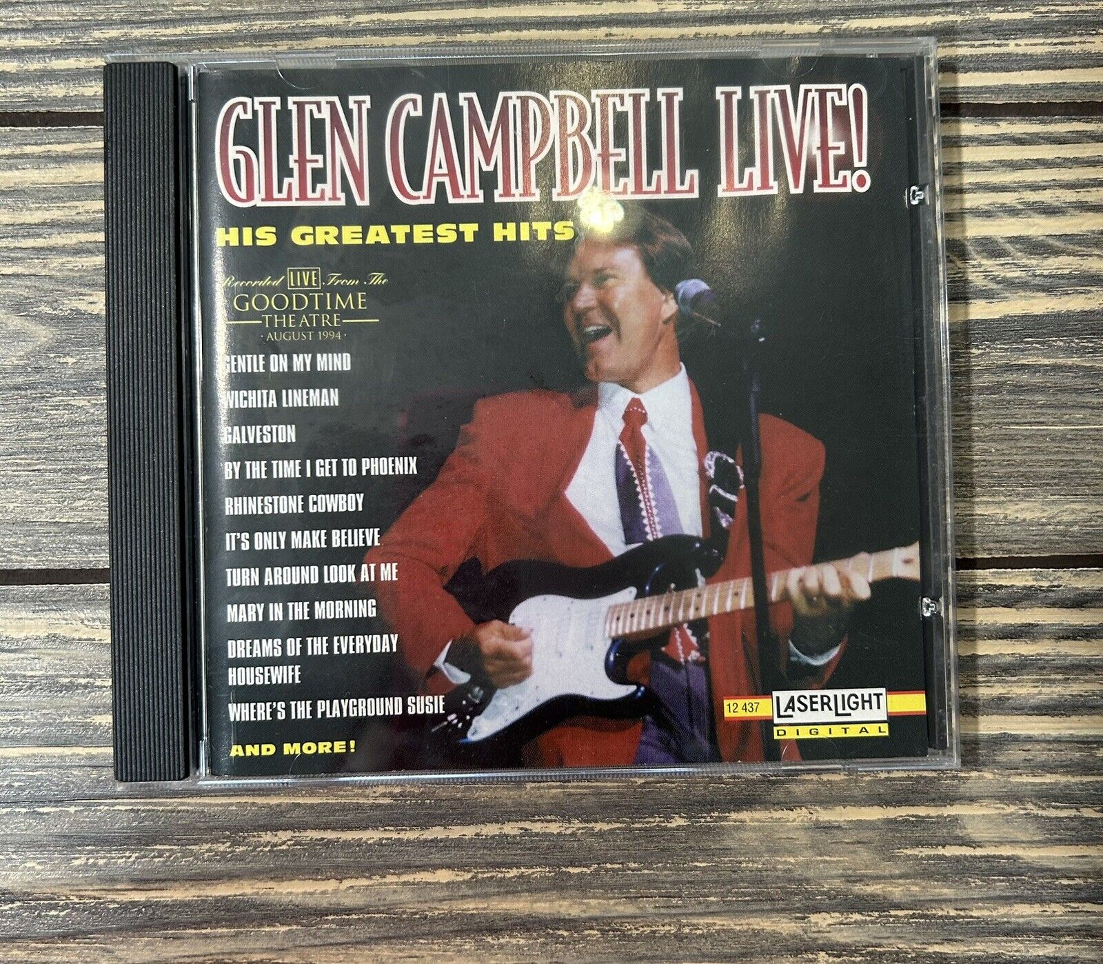 Vintage 1994 Glen Campbell Live His Greatest Hits CD