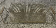 Vintage Mid Century Metal Wire Rack Record Album 45's Holder Stand 40 Slots picture