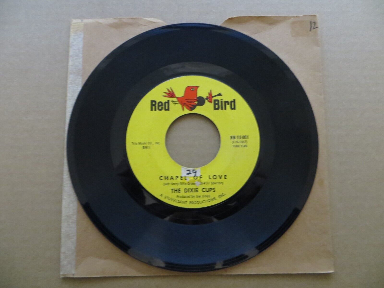 The Dixie Cups – Chapel Of Love - 1964 - Red Bird RB 10-001 7