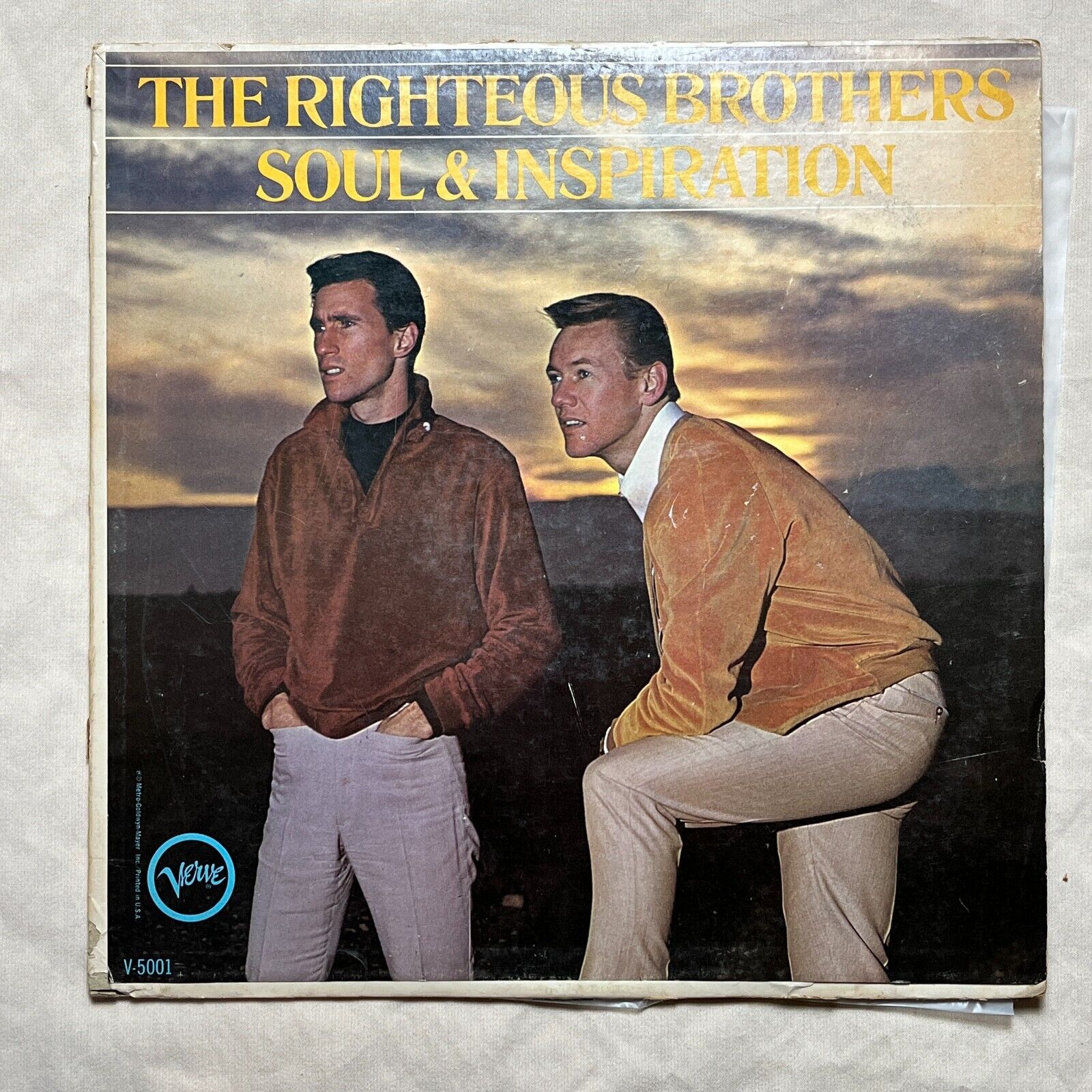 THE RIGHTEOUS BROTHERS Soul & Inspiration 1966 Vinyl LP Verve T-90669 - VG
