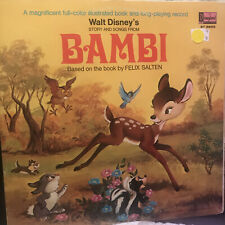 Disney's Bambi LP Vinyl Record & Book Original 1969 Jimmie Dodd ST-3903 picture
