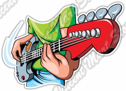Bass Guitar Player Music Band Rock Car Bumper Window Vinyl Sticker Decal 5