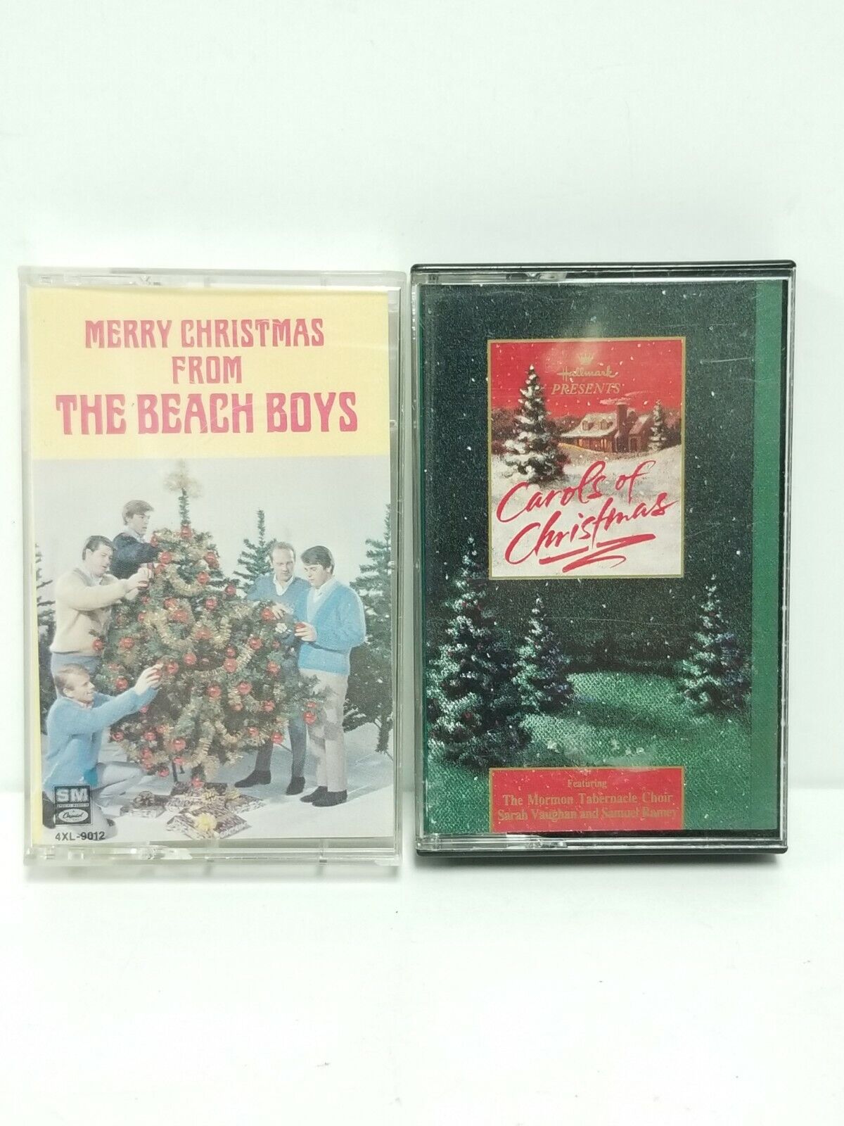 Hallmark Carols of Christmas & Merry Christmas from The Beach Boys vintage Ctape