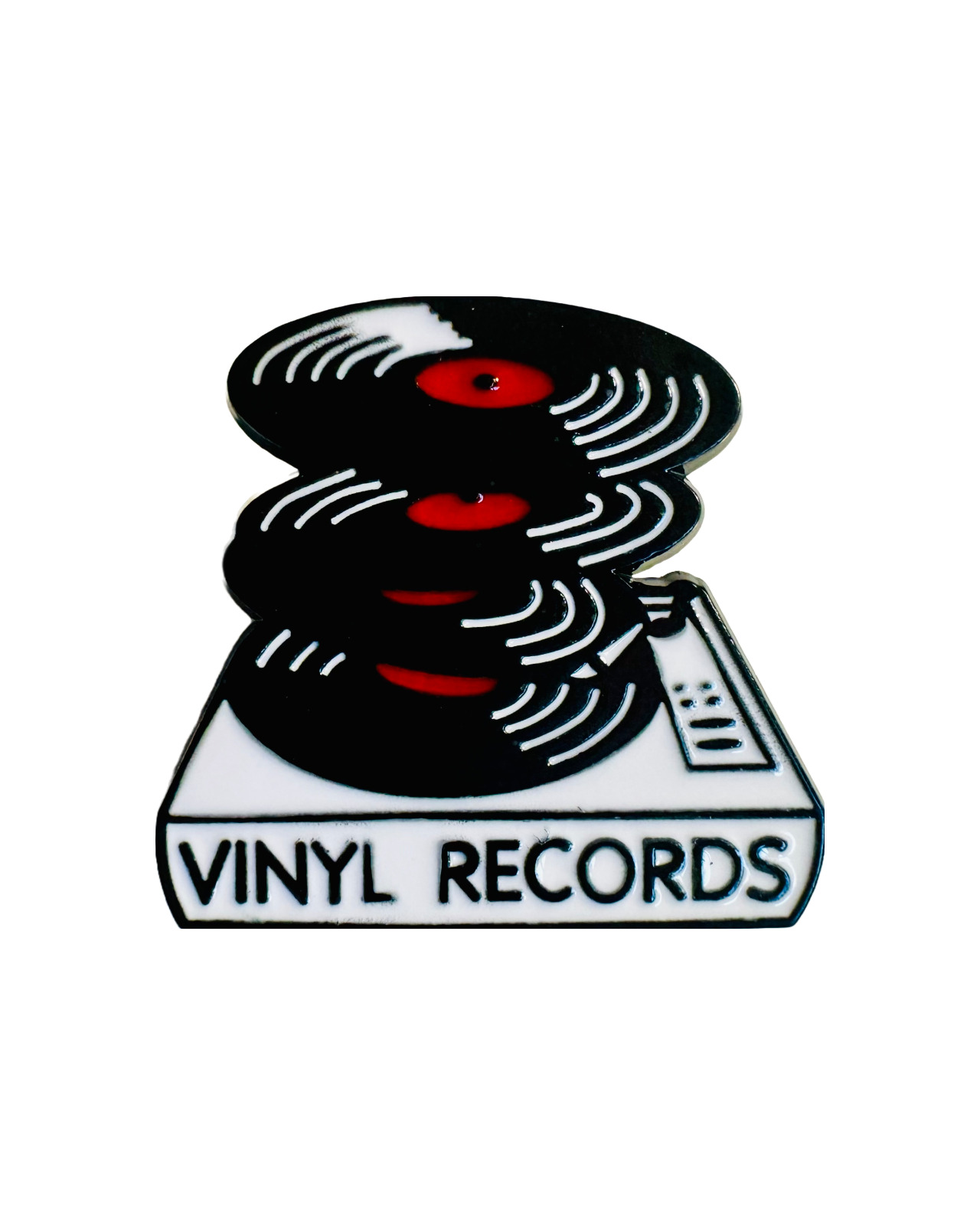 Vinyl Record enamel pin - crate digger, vinyl junkie, record collector, records