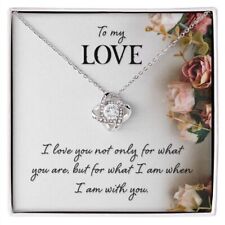 To My Love, For What I Am Love Knot Necklace | To Wife | To Girlfriend picture