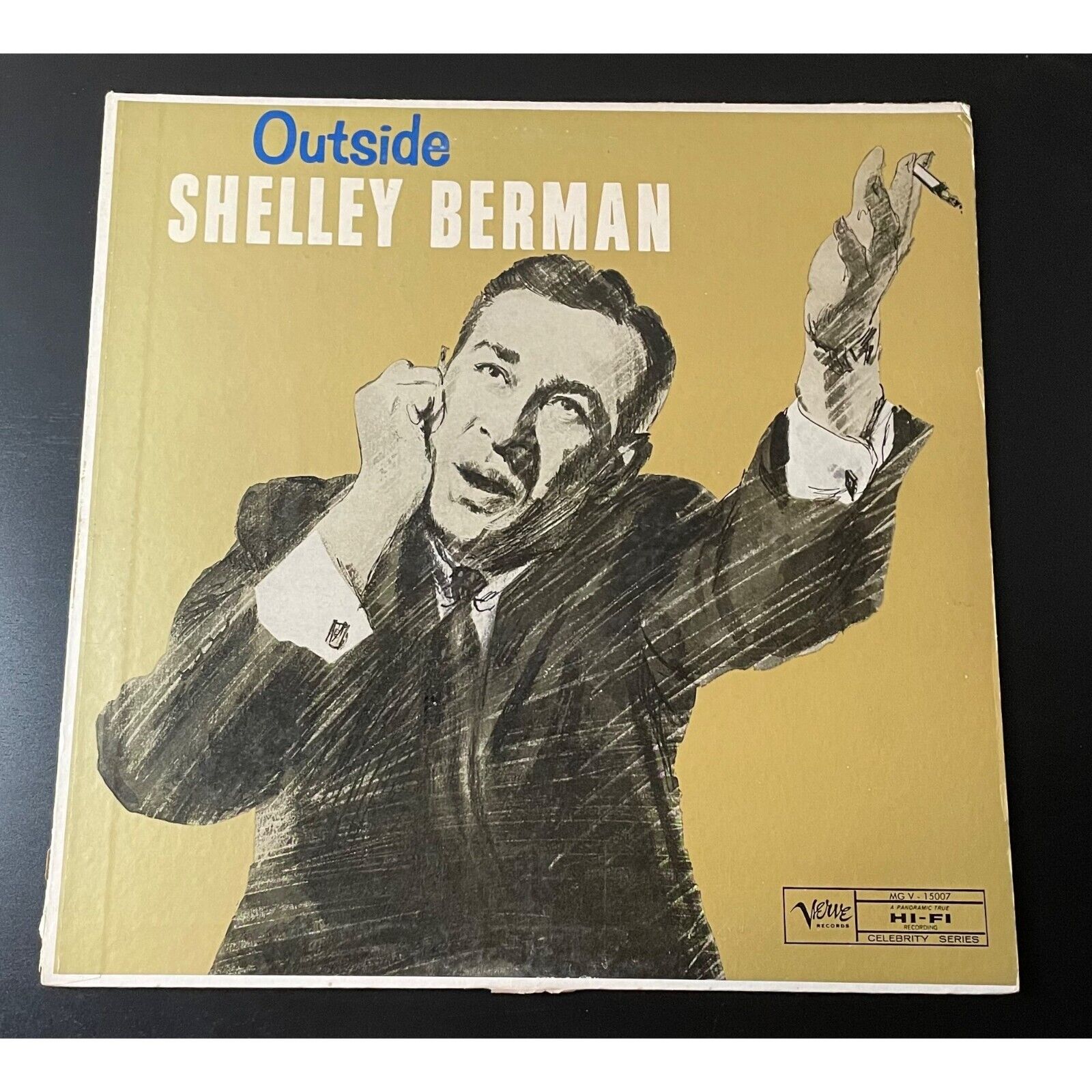 Shelley Berman Outside Shelley Berman Vinyl LP Record Verve 1959 MG V 15007
