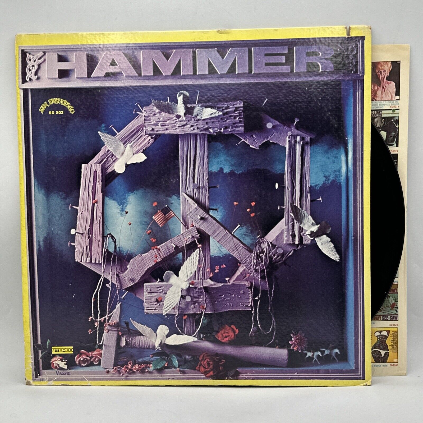 Hammer - Self Titled - 1970 US 1st Press Album (EX) Ultrasonic Clean