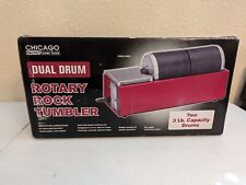 NEW Harbor Freight Chicago Electric Dual 3Lb Drum Rock Tumbler picture