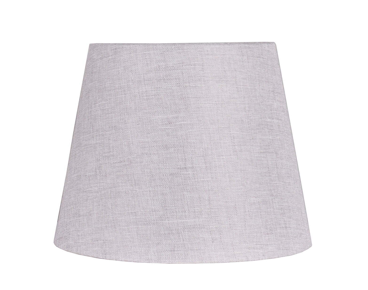 Tall Gray Linen Fabric Drum Lamp Shade, Modern, Adult Use
