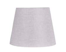Tall Gray Linen Fabric Drum Lamp Shade, Modern, Adult Use picture