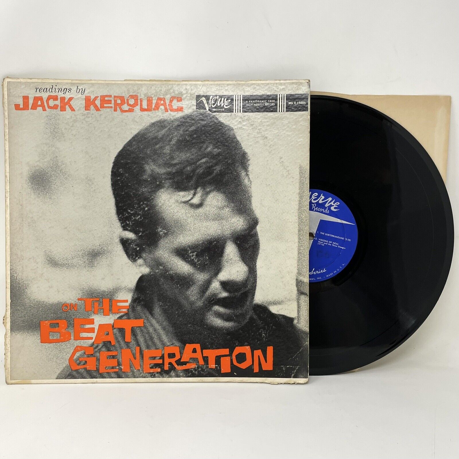 JACK KEROUAC ON THE BEAT GENERATION - VERVE MG V-15005 - ORIGINAL 1959 PRESS M24