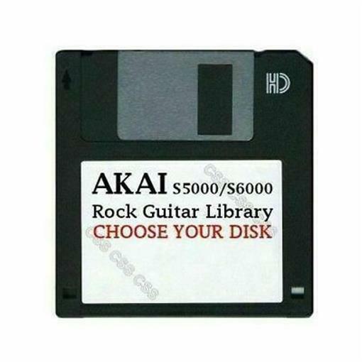 Akai S5000 / S6000 Floppy Disk Rock Guitar Library Choose Your Disk