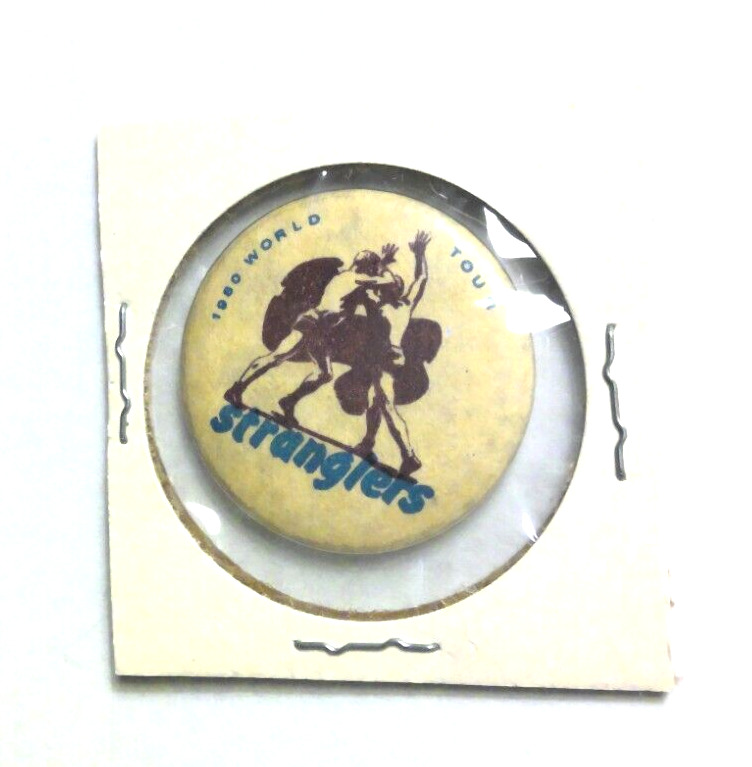 Rare Vintage 1980 World Tour THE STRANGLERS Pinback Button 1.25\