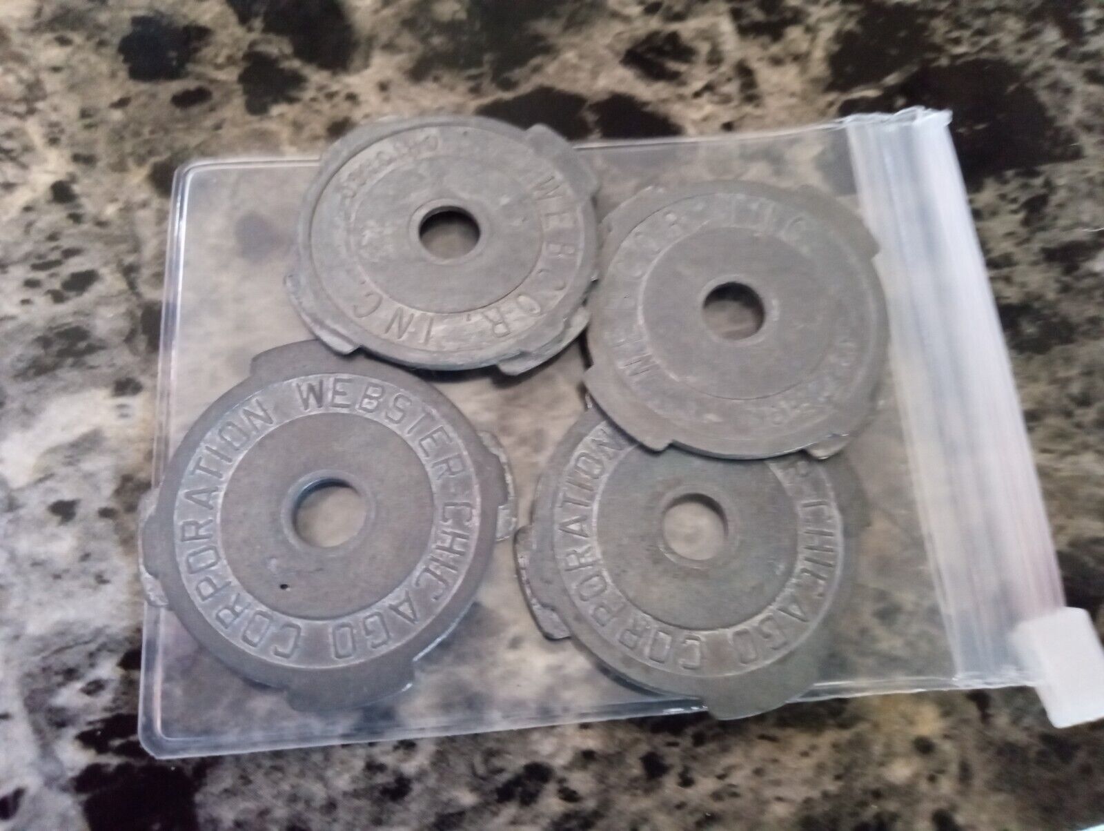 45 Record Insert Adapter Metal for Vinyl Webster Chicago Corp (4 Pack)