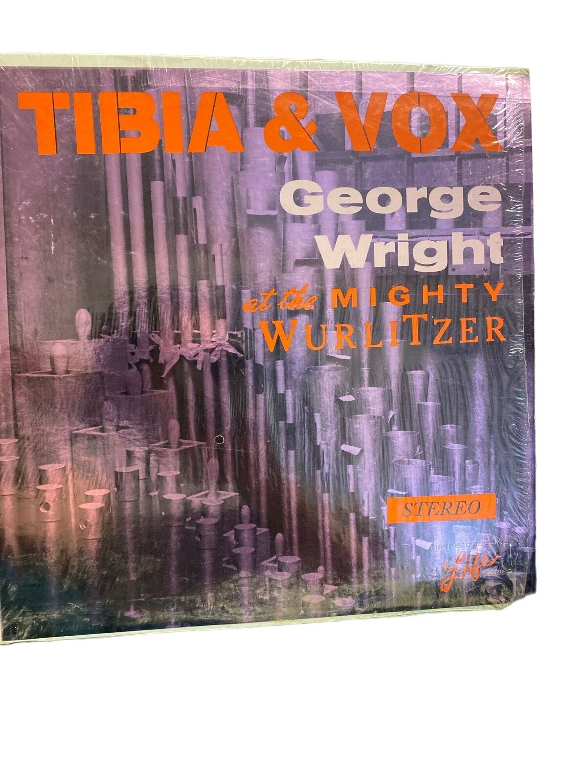 Vintage vinyl record Tibia and Vox George Wright and the mightly wurlitzer