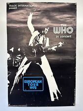 The Who European Tour Poster Original Vintage Blue Egg Printing In Concert 1972 picture