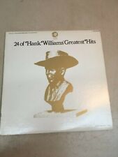 Vintage Hank Williams 24 Greatest Hits Record Double Album Very Good picture
