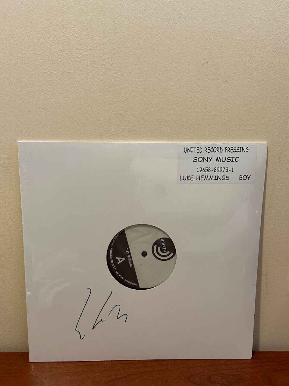 Luke Hemmings Boy Signed and Numbered Test Pressing Vinyl LP Autographed LE 750