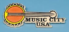 Vintage Music City USA Nashville Tennessee Banjo Pin picture
