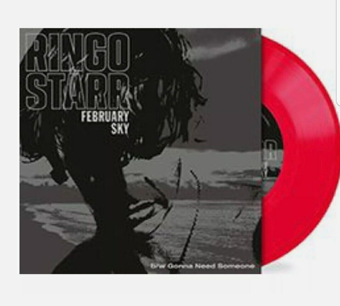 Ringo Starr February Sky RARE Limited SEALED 7” Red Vinyl Record Amoeba Beatles