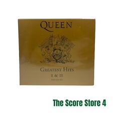 Queen Greatest Hits 1 & 2 Two Disc Set Gold Slip Cover Edition, Vintage 1995 picture