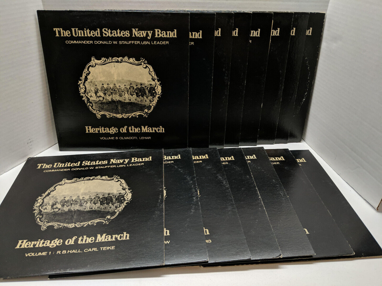 The United States Navy Band Heritage Of The March - Volume 1-15 Vinyl Record Set