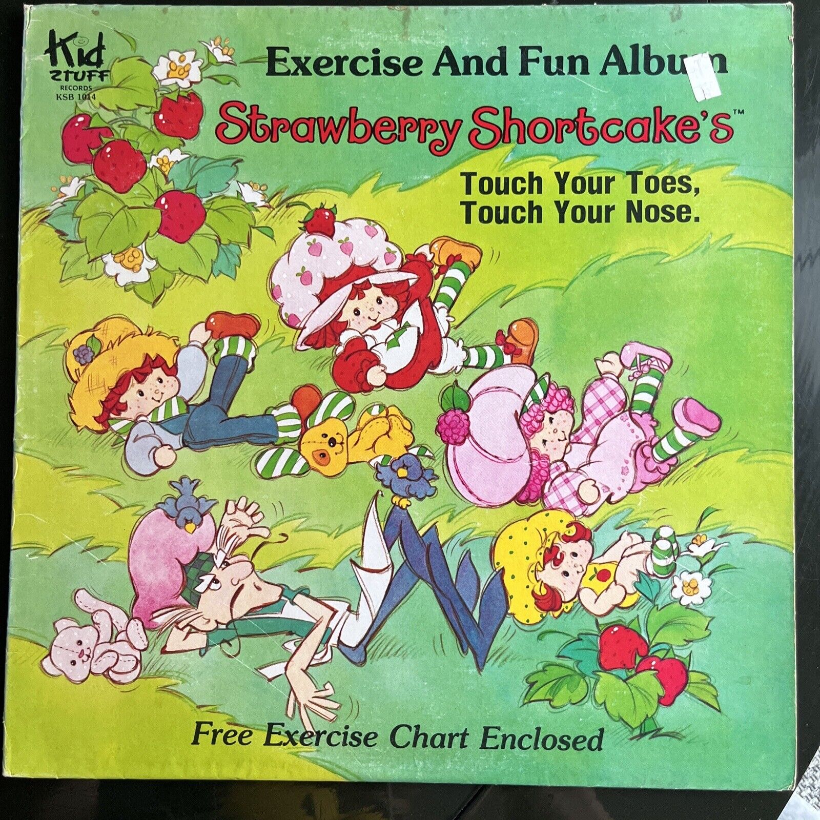 Vintage Strawberry Shortcake\'s Excercise And Fun Album W/kids Exercise Chart