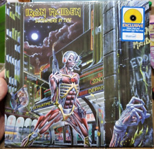 IRON MAIDEN SOMEWHERE IN TIME US EXCLUSIVE YELLOW VINYL LP +3D HOLOGRAPHIC PRINT picture