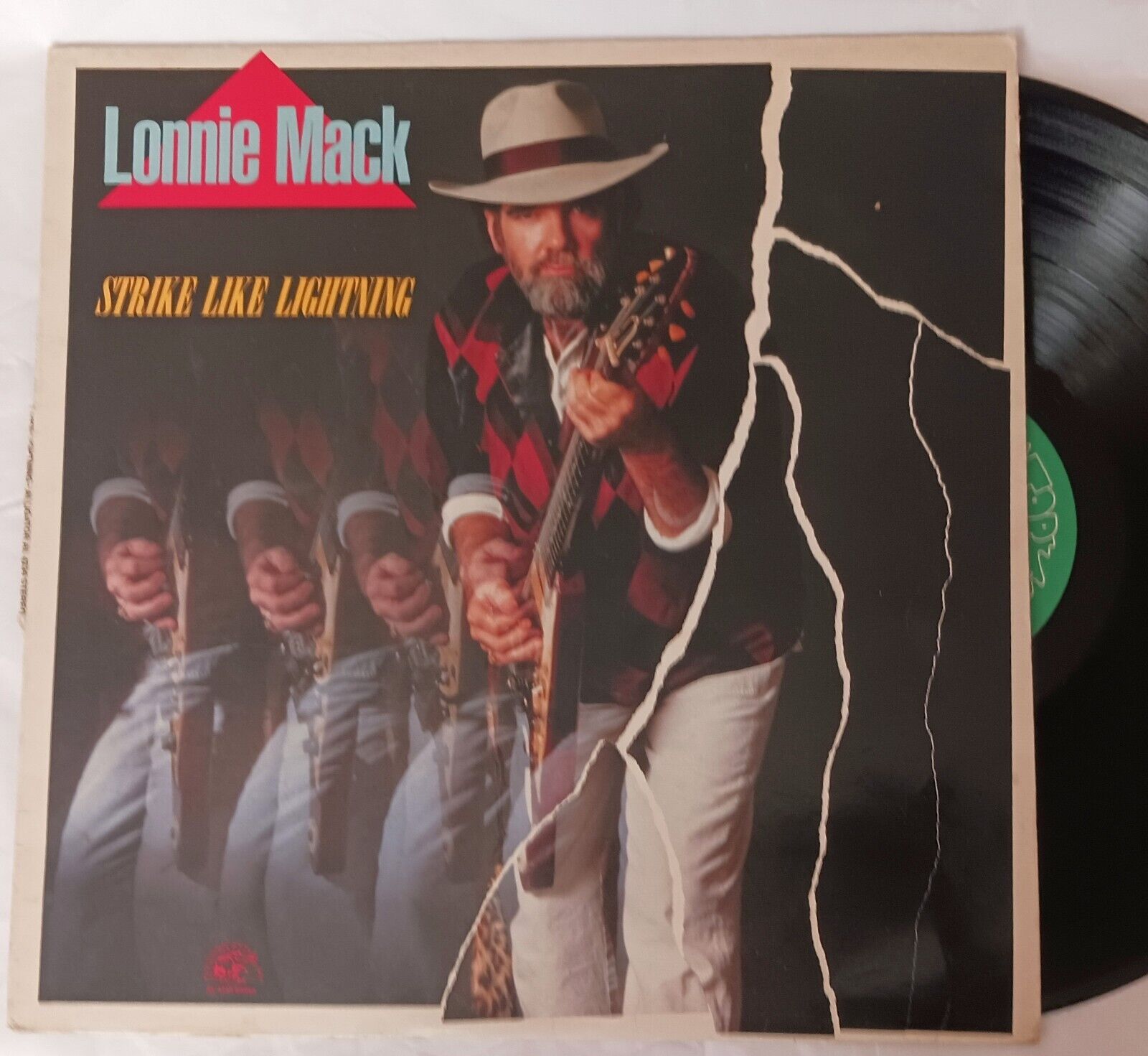 Lonnie Mack Vinyl LP Strike Like Lighting Steve Ray Vaughn