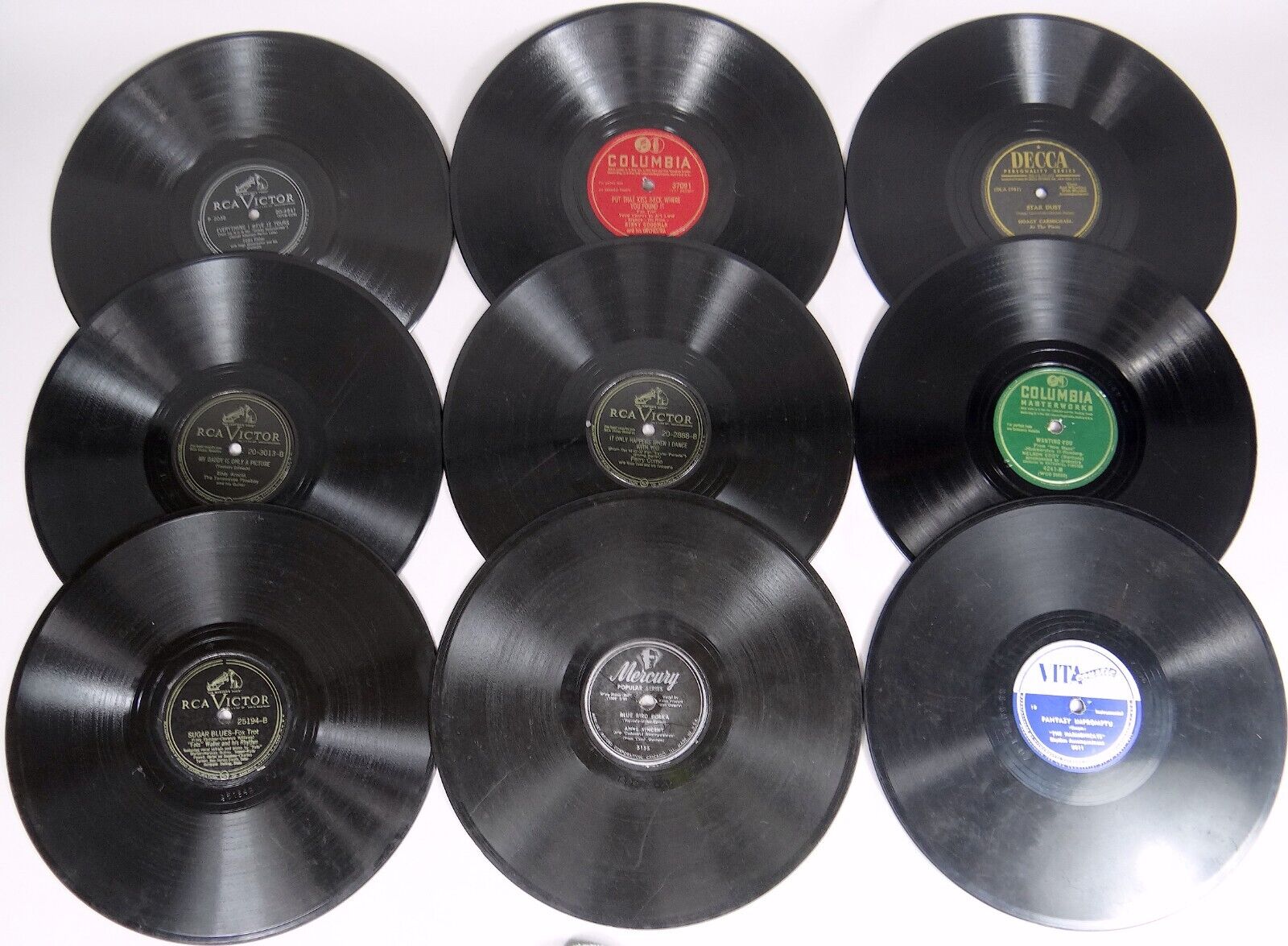 78 Record Lot Benny Goodman Fats Waller Nelson Eddy Hoagy Carmichael Perry Como