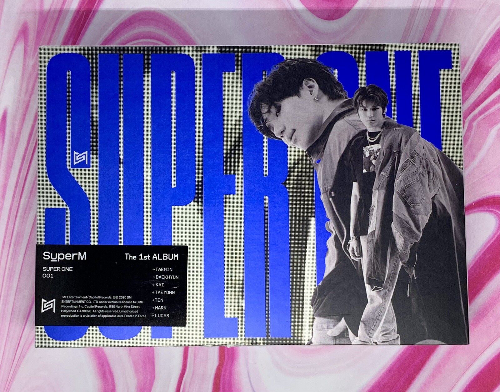 SuperM Super One 1st Album CD with Folded Poster - Unit A (Taemin + Taeyong) Ver