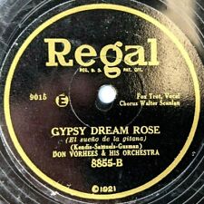 1929 Regent Club / Don Vorhees 78 Satisfied Gloria Greer / Gypsy Dream Rose J3 picture