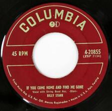 Billy Starr, Cruel Cold Heart - If You Come Home and Find Me, Columbia 4-20855 picture