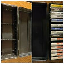 Vintage Alpha 15 Capacity Audio Cassette Tape Storage Case Holder Hard Plastic picture