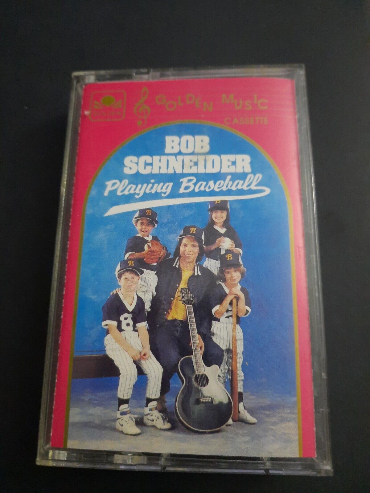 Vintage 1990 Cassette Tape Bob Schneider Playing Baseball Golden Music