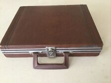 Vintage Cassette Tape Only, Brief Case. Holds 33 Cassettes Only, Not with Cases. picture