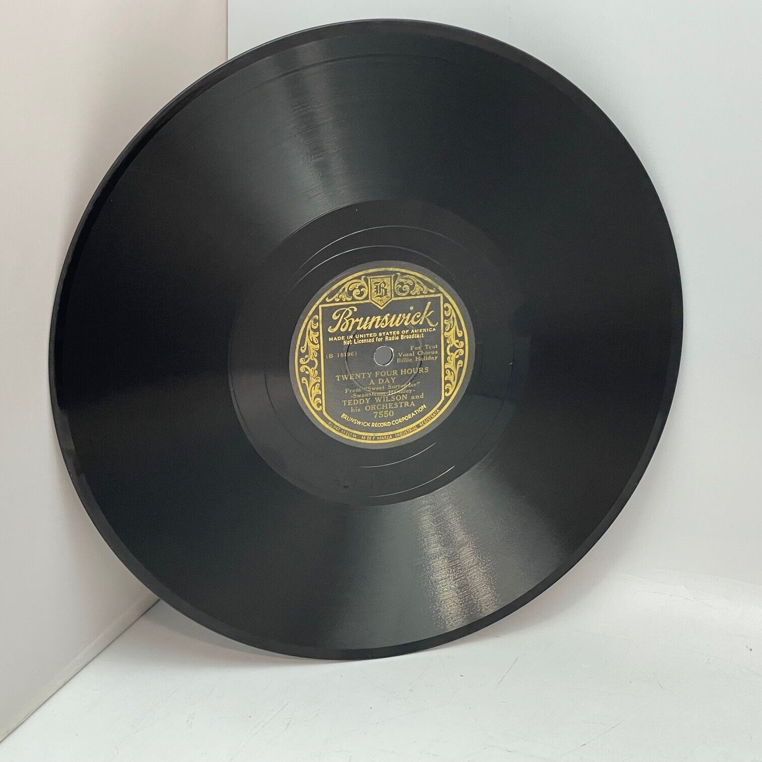 Billie Holiday Teddy Wilson Yankee Doodle Never Went To Town 78 RPM 10\