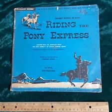 rare Enrichment records L104 1952 Riding The Pony Express 78rpm 10” picture