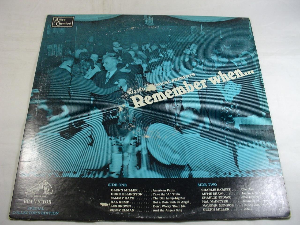 Allied Chemical Presents Remember When - RCA Victor PRM-244 Mono
