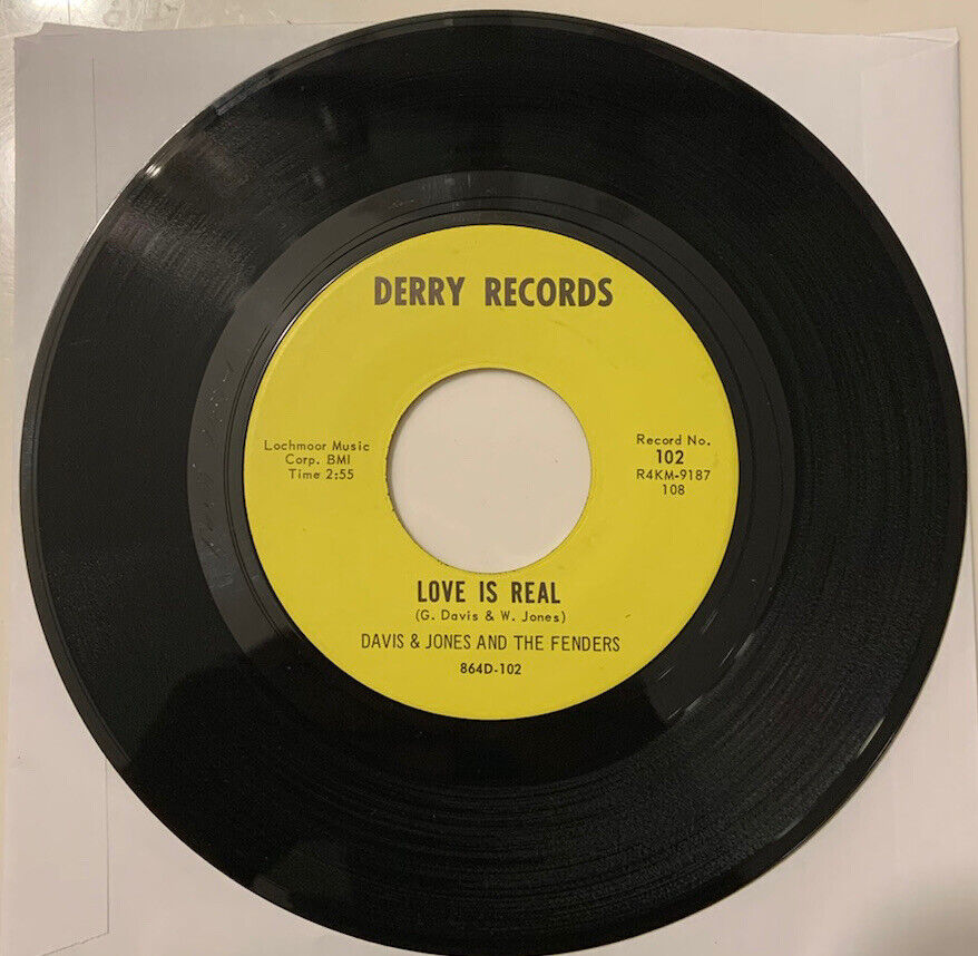 SOUL-DAVIS JONES AND THE FENDERS-Love Is Real/Boss With The Sauce NM*Derry