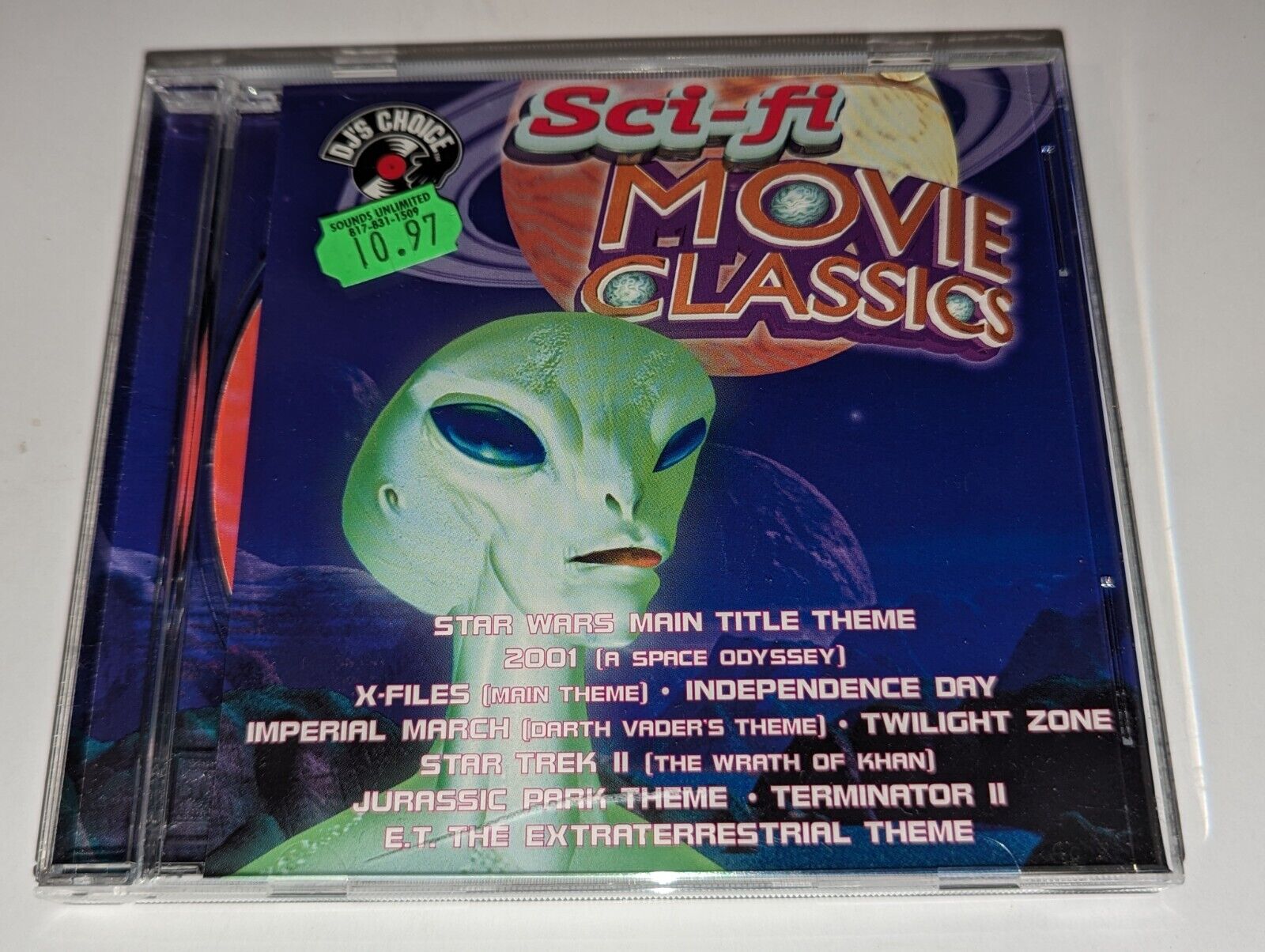 Sci-Fi Movie Classics DJ\'s Choice CD X-Files/Star Wars/Star Trek/E.T./T2+