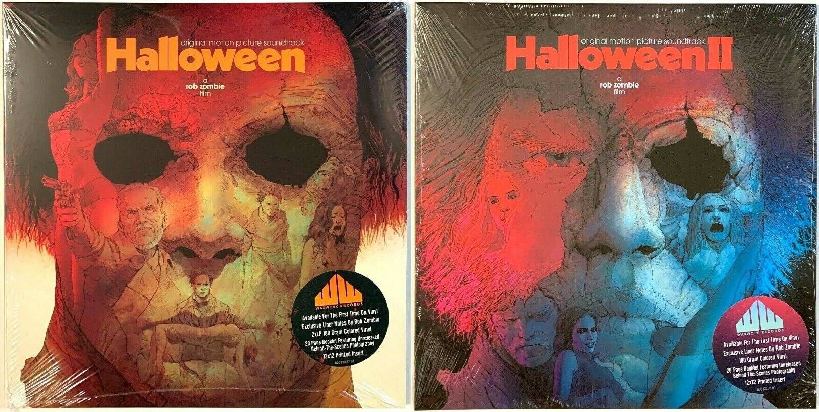 Rob Zombie\'s Halloween I & II Sdtk. [White & Orange Colored Vinyl] Record Set