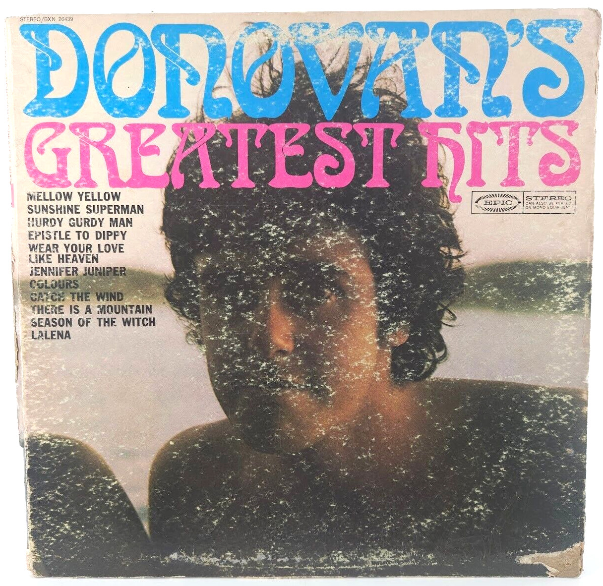 Donovan \'s Greatest Hits Vintage Vinyl Record Mellow Yellow Epic Records