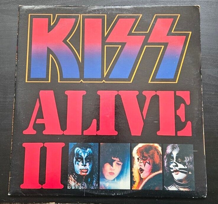 1977 Kiss Alive II Full Album Double Vinyl 12\' NBLP 7076-2 Rare And Tested