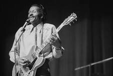American Singer And Guitarist Chuck Berry Performing 1975 MUSIC OLD PHOTO picture