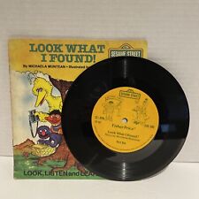 Vintage 1983 Sesame Street Book & Record Look What I Found- Look, Listen & Learn picture