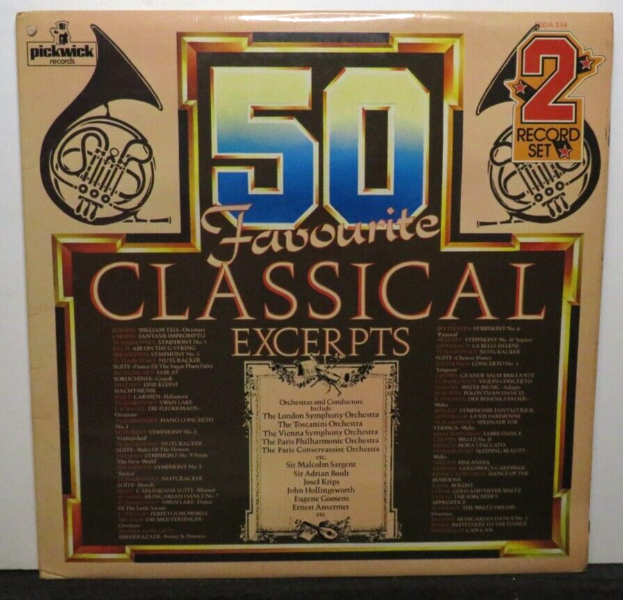 50 FAVORITE CLASSICAL EXCERPTS (NM) 50DA-314 LP VINYL RECORD