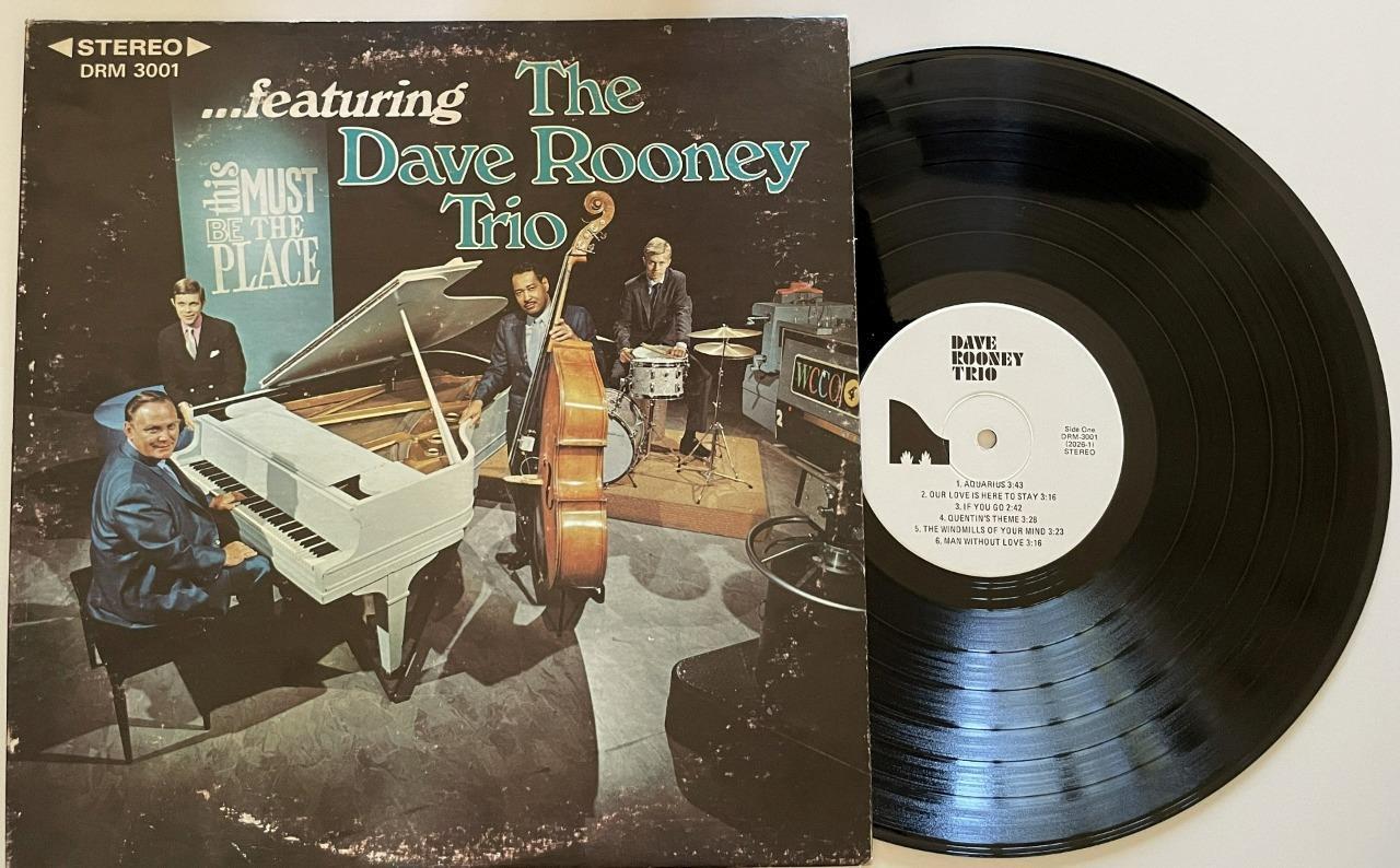 This Must Be The Place ...Featuring The Dave Rooney Trio LP Jazz SIGNED vg++